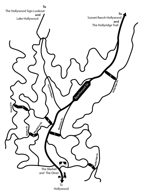 Hollywoodland Stairs Map