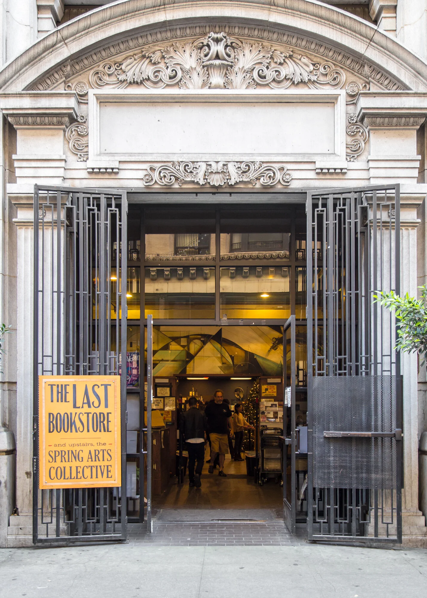 The Last Bookstore entrance in downtown LA