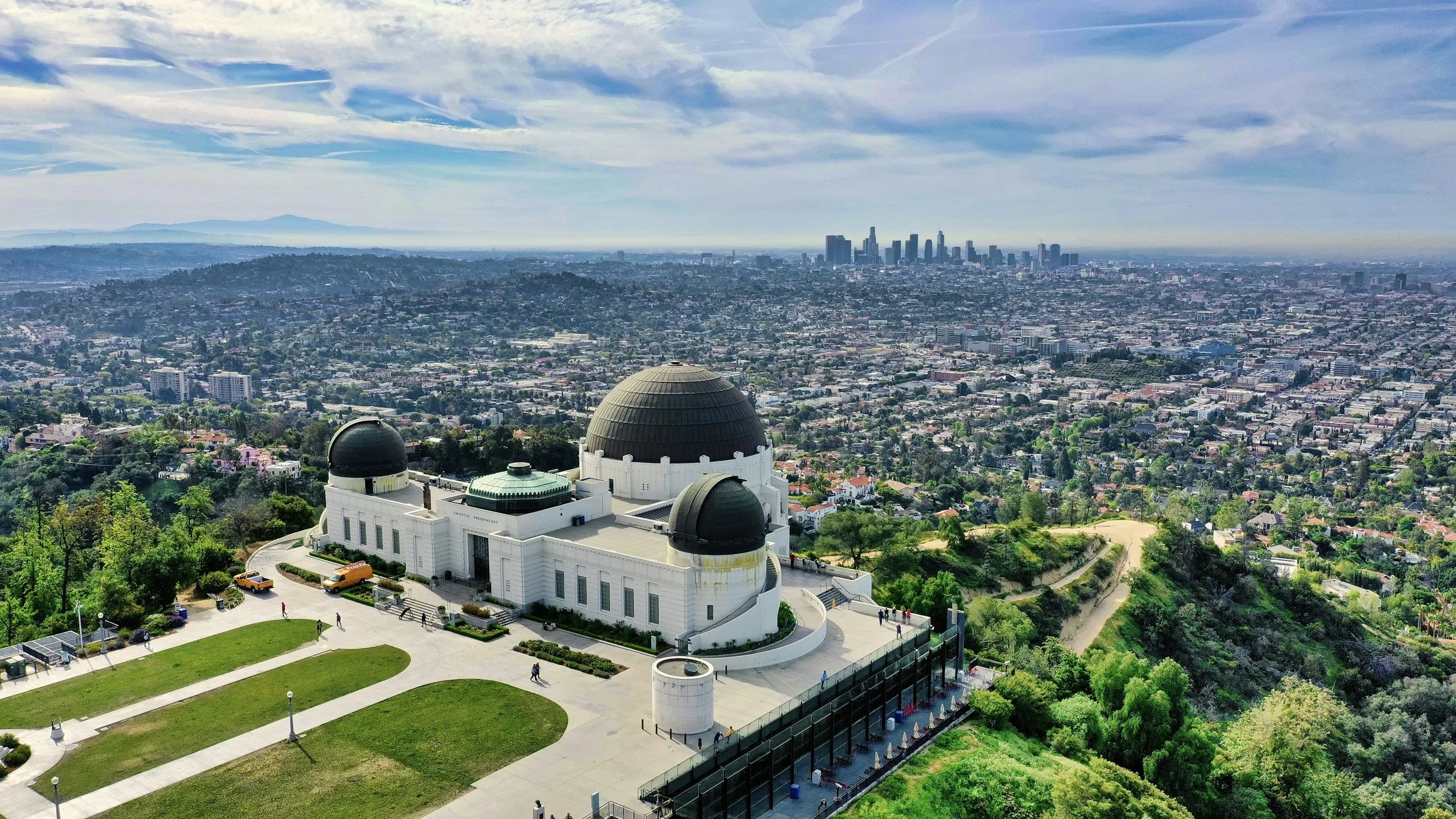 Griffith Observatory overlooking Los Angeles in Griffith Park