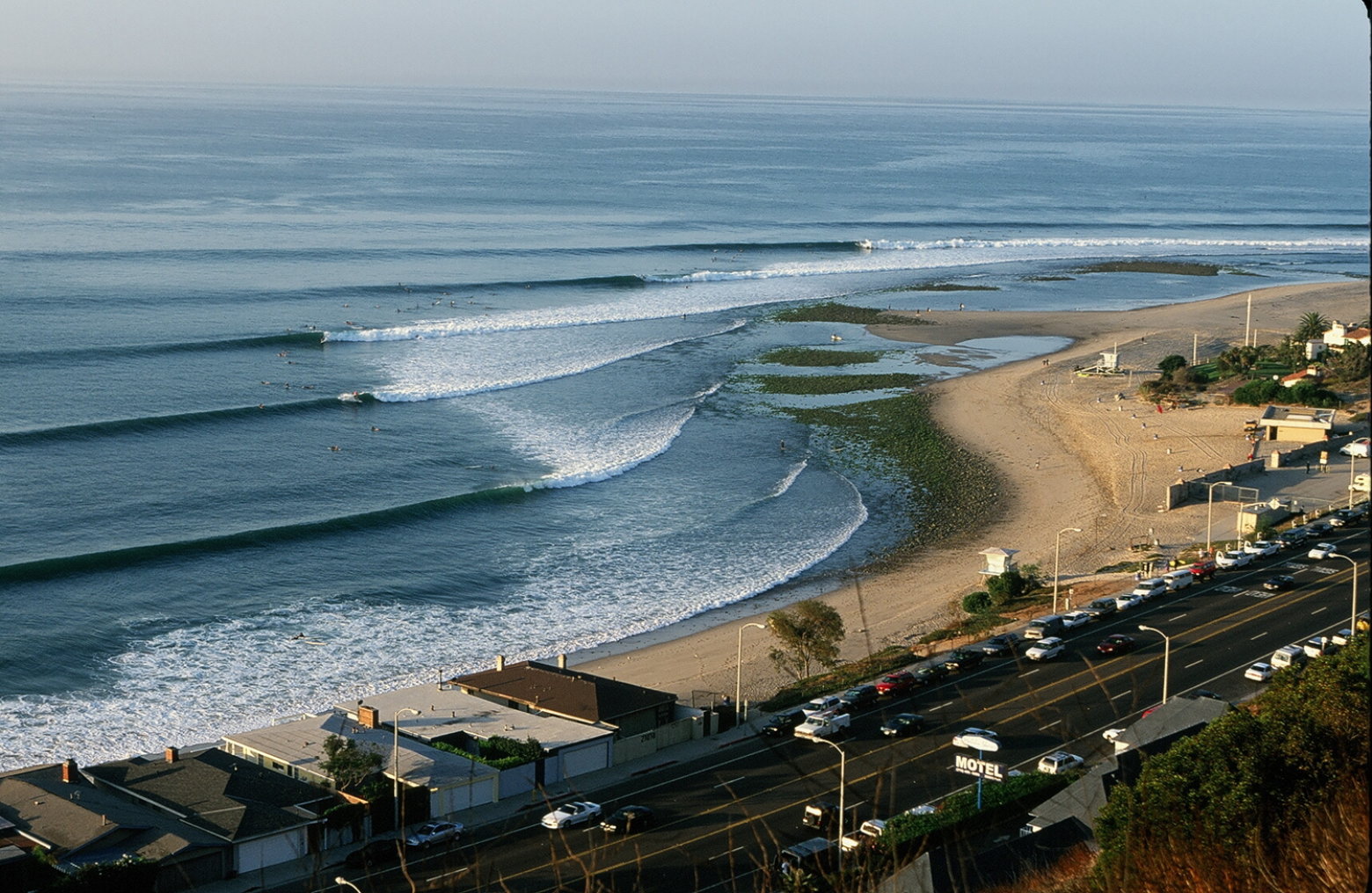 Surfing in Malibu