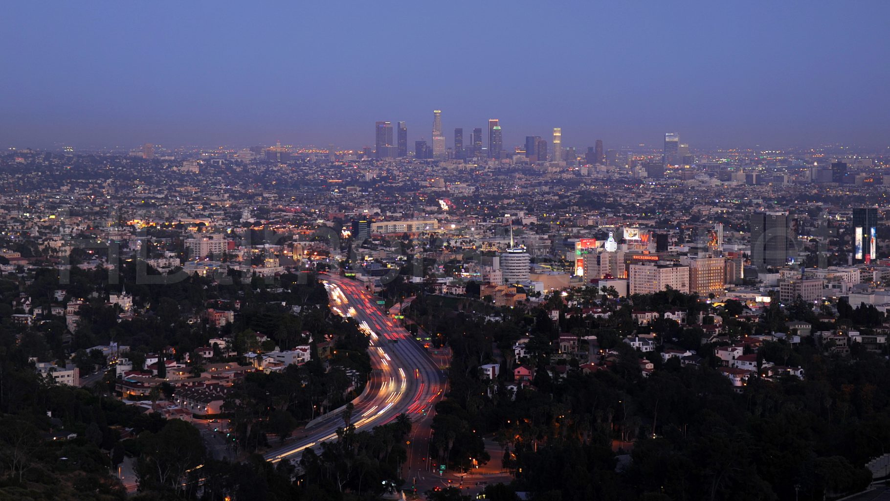 Mulholland Drive sunset