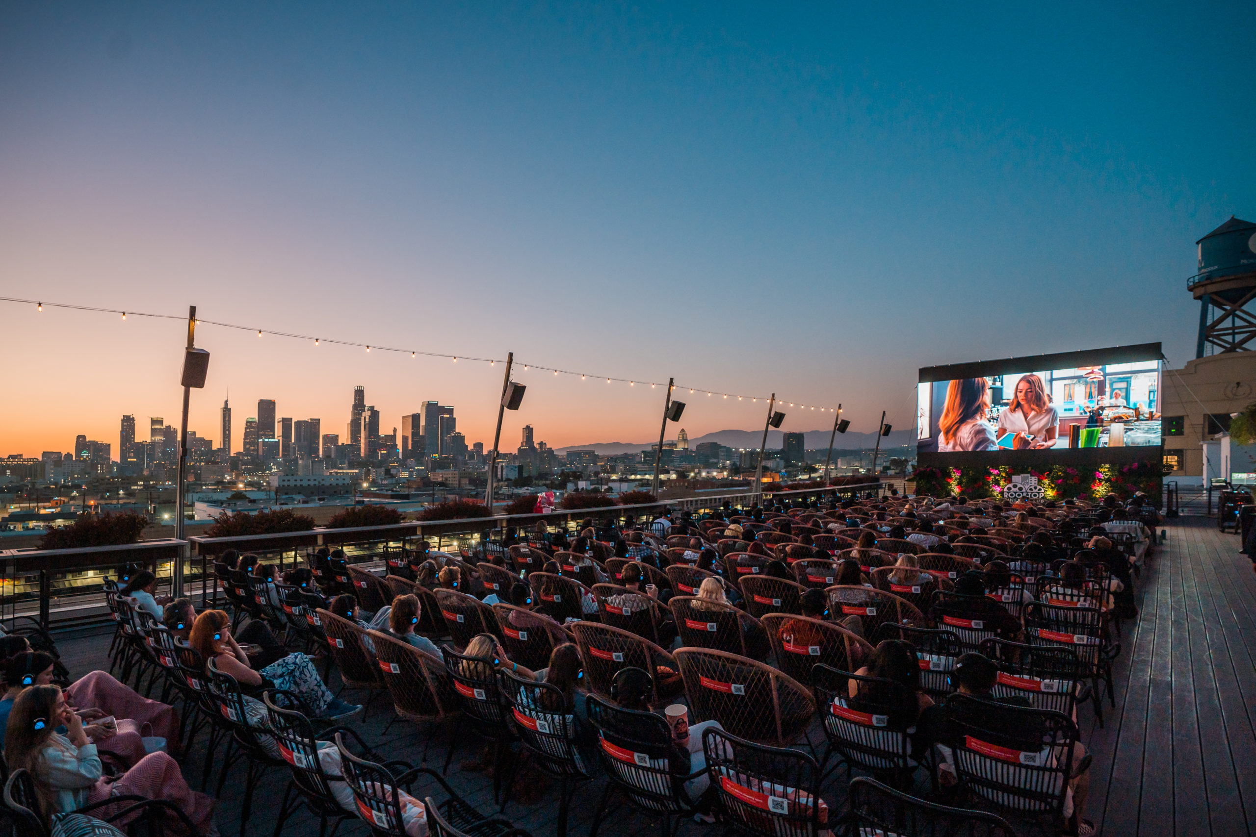 Rooftop Cinema Club in LA
