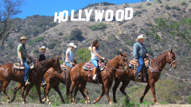 Horseback riding to Hollywood Sign