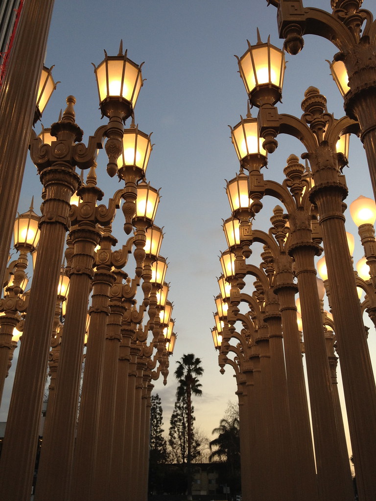 Urban Light sculpture at LACMA